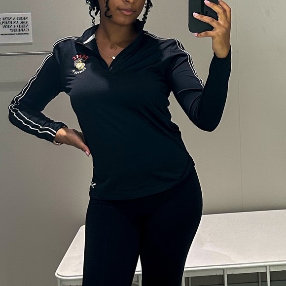 United States Marine Corps 1/4 Zip Up, Workout Zip Up, Light Weight Workout Top - Picture 2 of 6